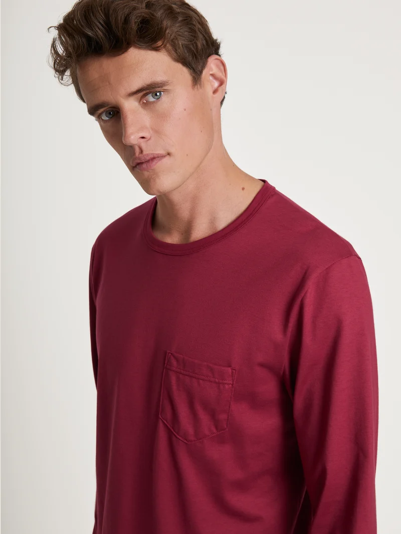 HERREN Pyjama, mars red