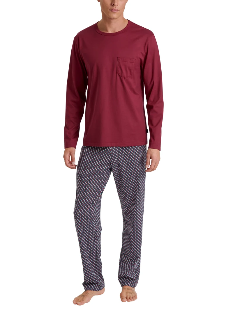 HERREN Pyjama, mars red