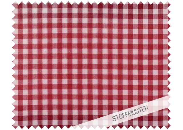 Stoffmuster zu Bettwäsche Red Nose Red Vichy Karo FLANELL