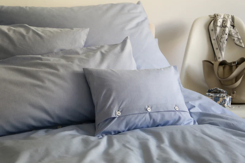 Bettwäsche Chambray River Blue