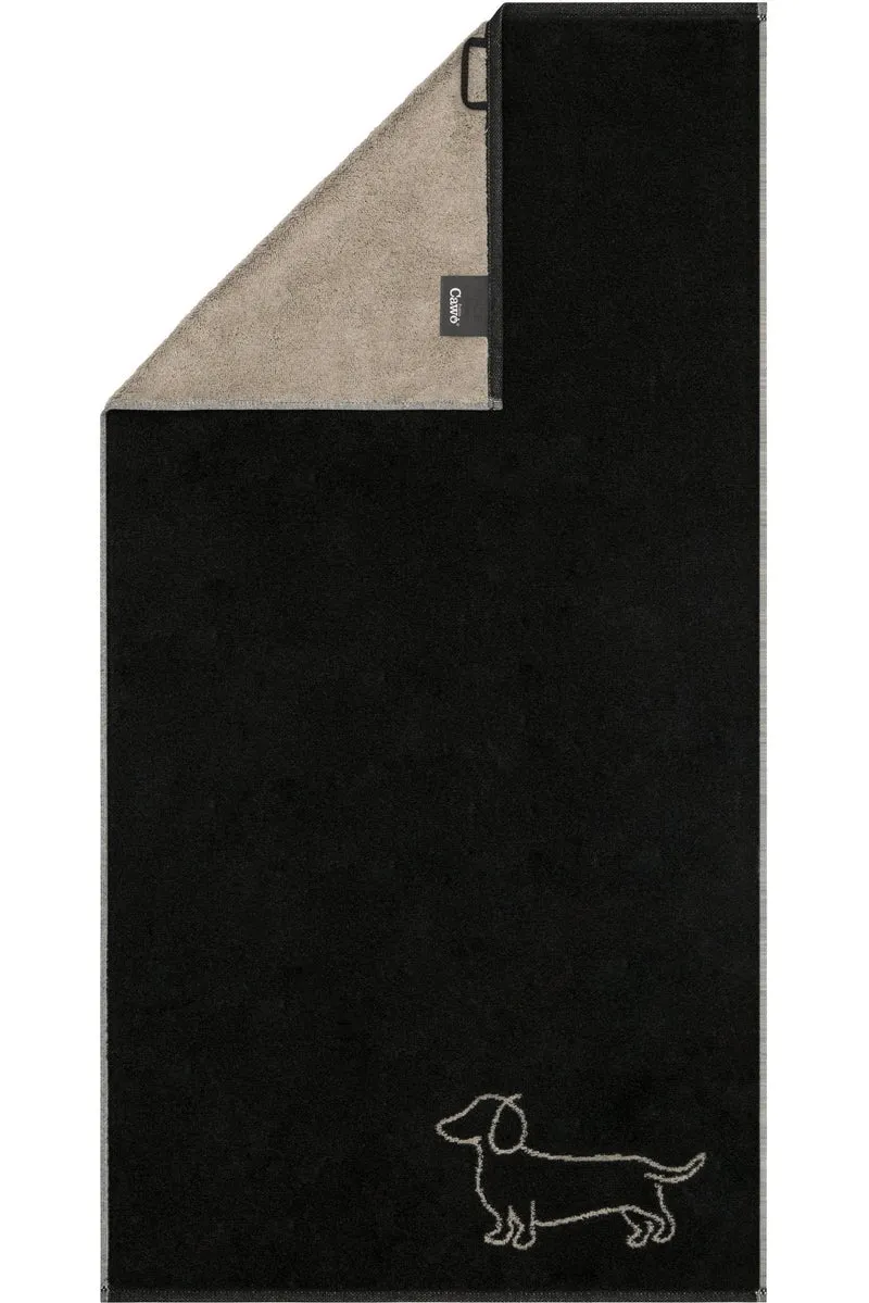 Handtücher "Compagnion" schwarz-beige