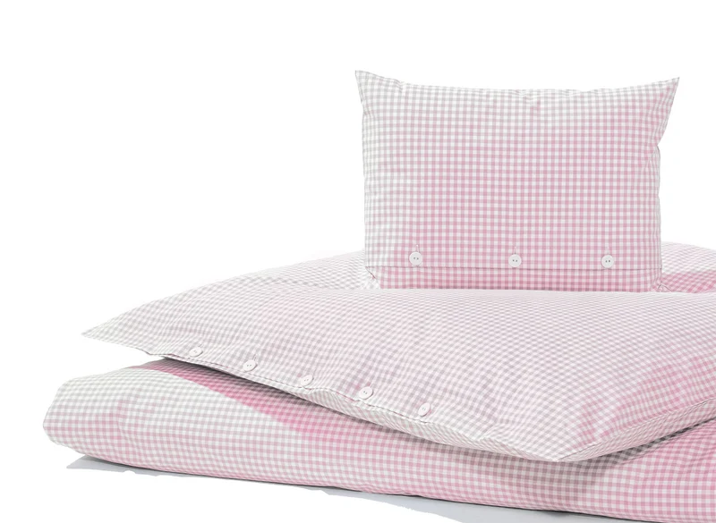 Bettwäsche Babyrosa Vichy Karo