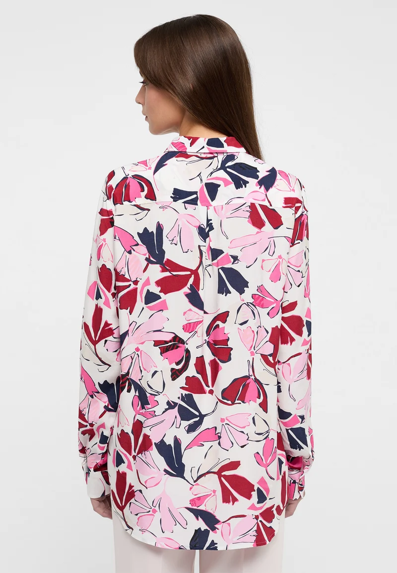 Bluse Leinwandgewebe Langarm