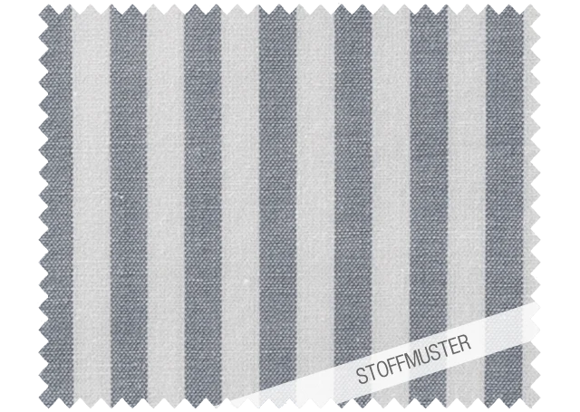 Stoffmuster zu Bettwäsche Nordisch by Nature Klassischer Streifen Silbergrau
