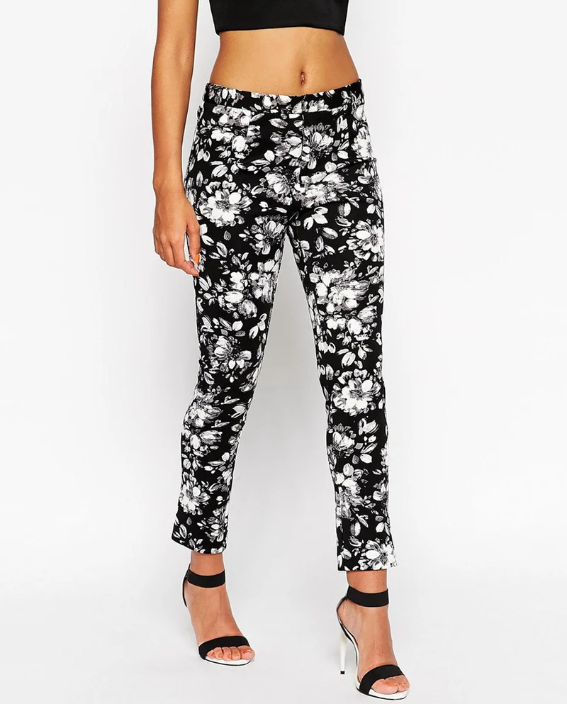 Dark Floral Trouser