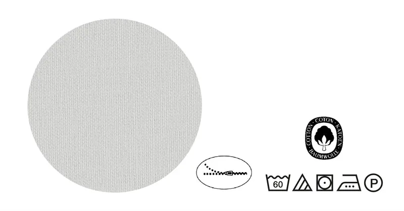 biberna Linon Bettwäsche Regenbogen – Weiss (0044499)