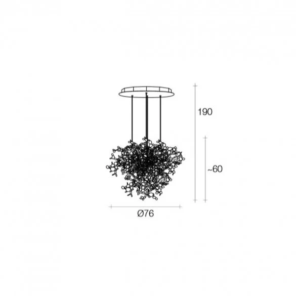 Terzani Argent Multi-Leuchte Ø 76 cm