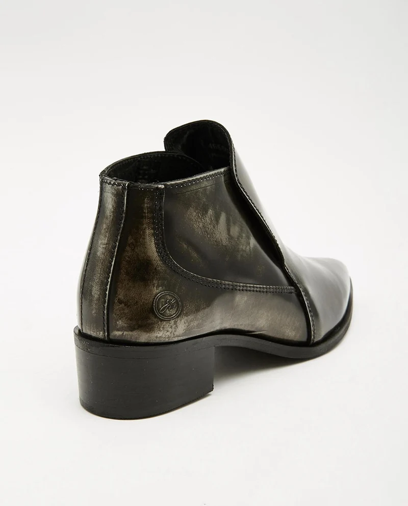 Brushed Leather Boots