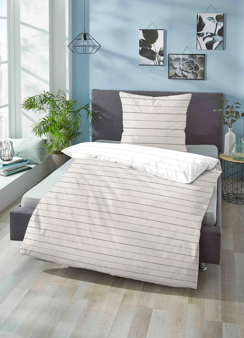 biberna Mako-Satin Kopfkissenbezug Streifen Mix & Match (0636044)