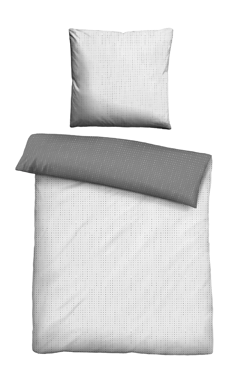 biberna Mako-Satin Bettwäsche Punkte Mix & Match (0636047)