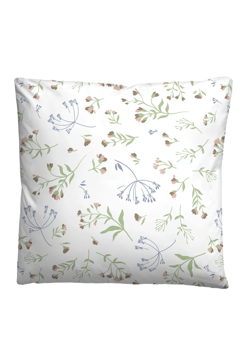 Castell Baumwoll Renforce Bettwäsche Blume Allover – Weiss (0040790)