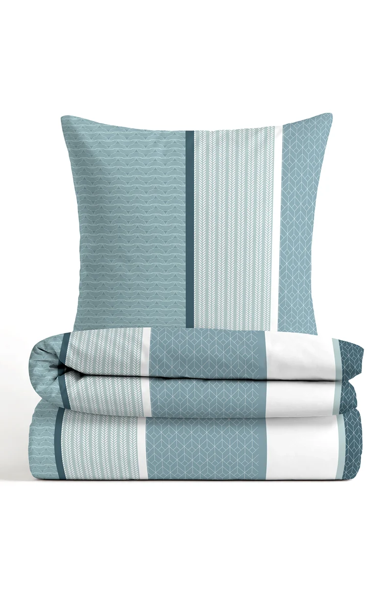 Castell Polycotton Biber Streifen – Petrol (0350386)