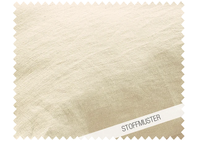 Stoffmuster zu Bettwäsche Reines Leinen Natur, vorgewaschen