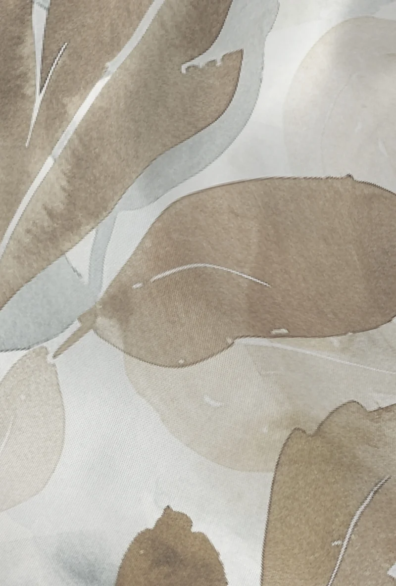 biberna Mako-Satin Bettwäsche Herbstblätter – Terra & Kitt (0617269)