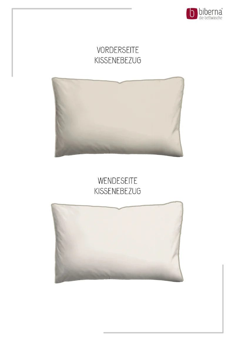 biberna Mako-Satin Kissenbezug 40x80 cm (0615211)