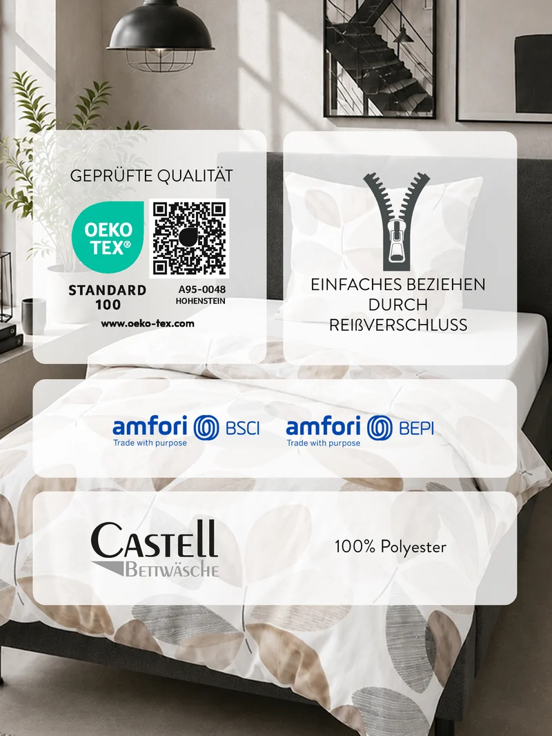 Castell Thermo-Fleece Bettwäsche – Kitt (0360745)