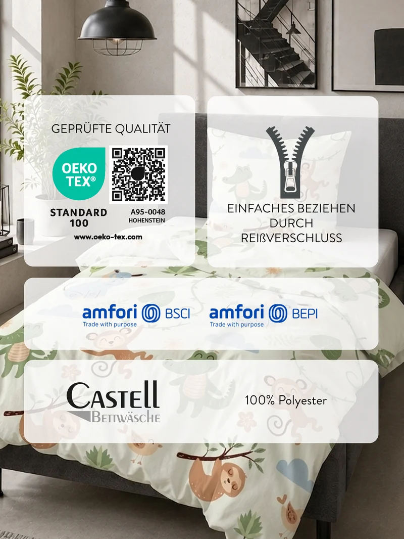 Castell Polar-Fleece Bettwäsche – Perlmutt (0330248)