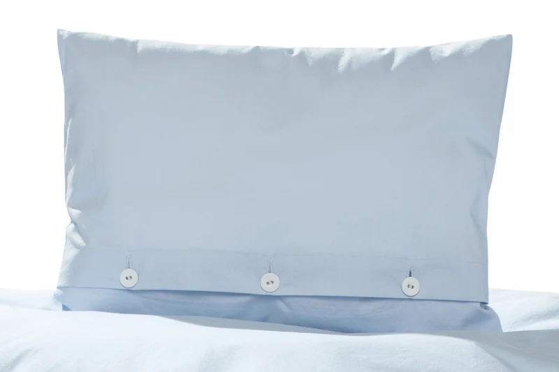 Bettwäsche Arctic hellblau Gewaschene Baumwolle