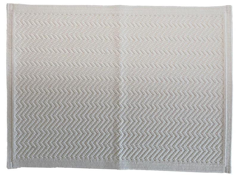 Badvorleger ZIG ZAG Weiss