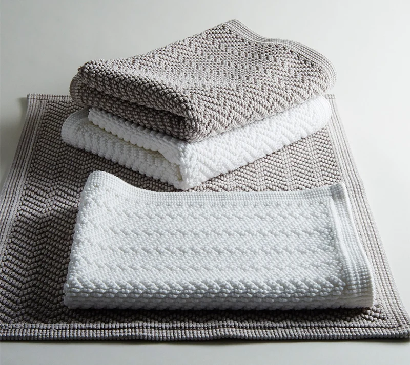 Badvorleger ZIG ZAG Weiss
