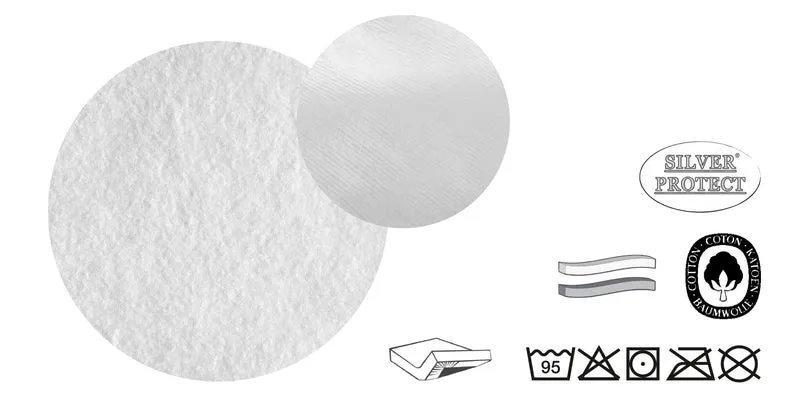 Sleep & Protect wasserundurchlässiges Molton Spannbetttuch – Weiss (0802760)