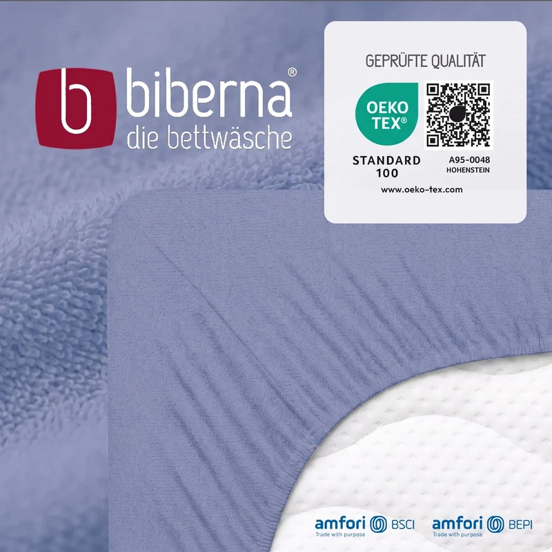 biberna Frottee-Stretch Spannbetttuch (0012344)