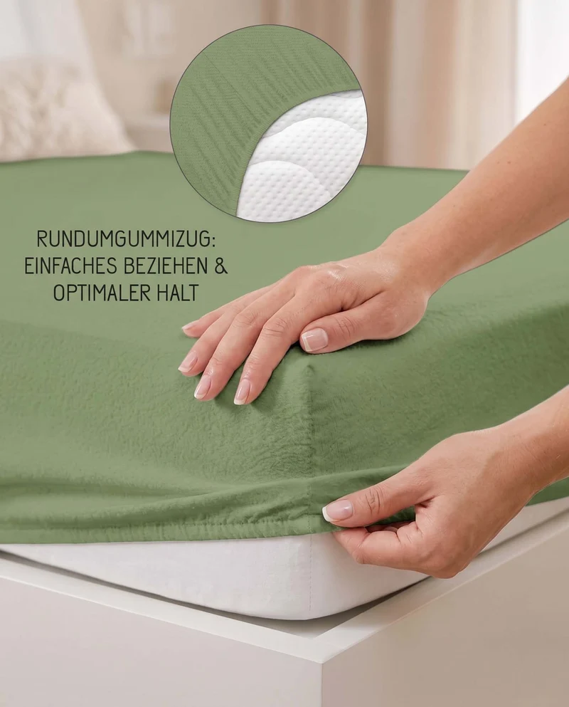 biberna Frottee-Stretch Spannbetttuch (0012344)
