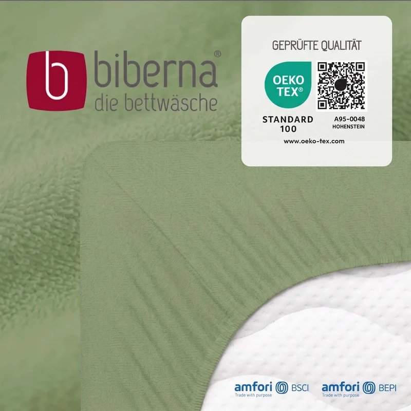 biberna Frottee-Stretch Spannbetttuch (0012344)