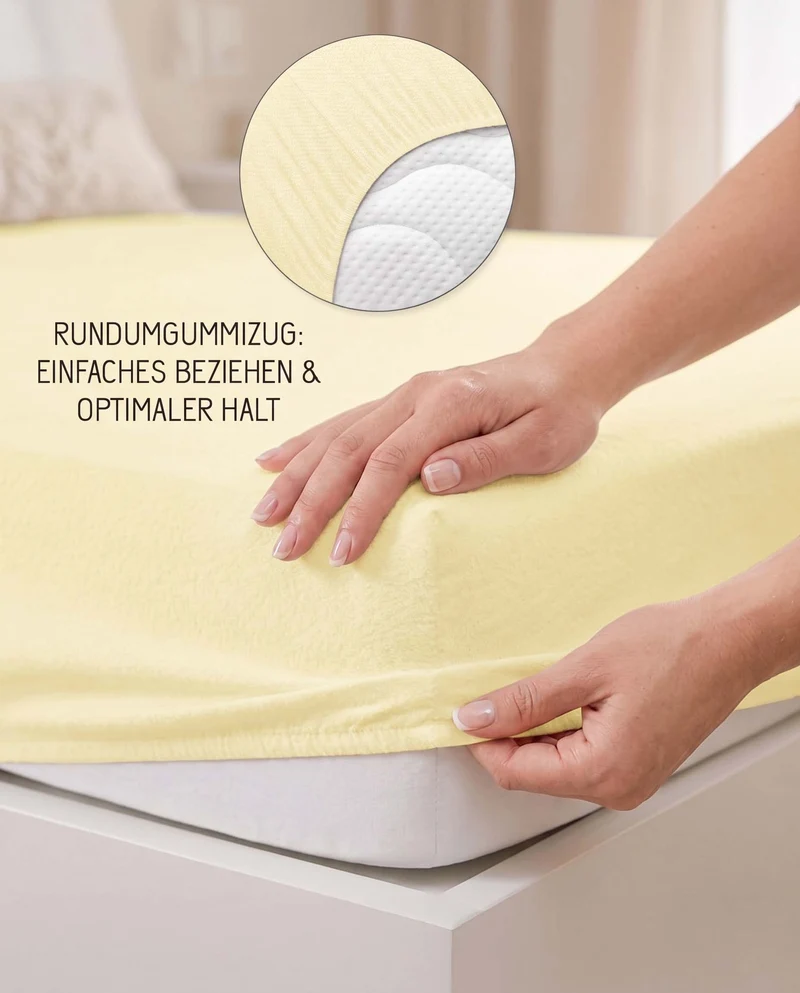 biberna Frottee-Stretch Spannbetttuch (0012344)