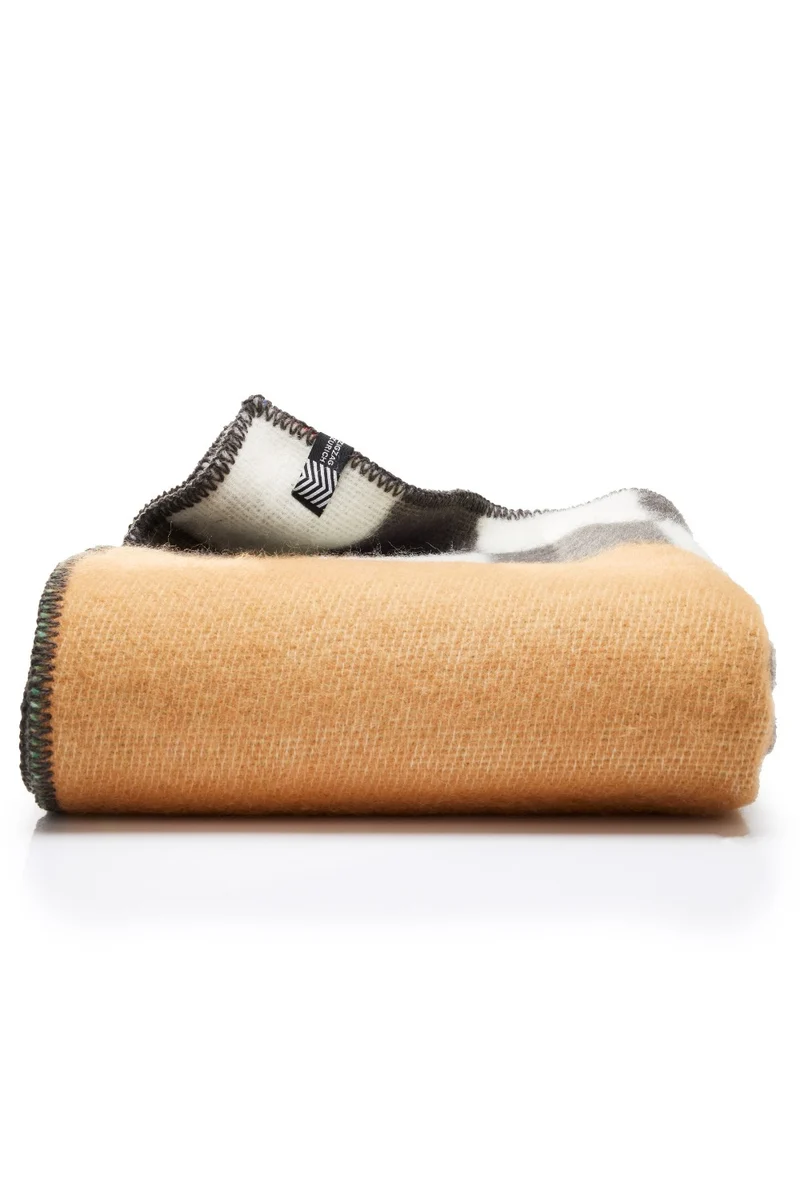 Wool Blanket “Townscape 1” by Yanyi Ha