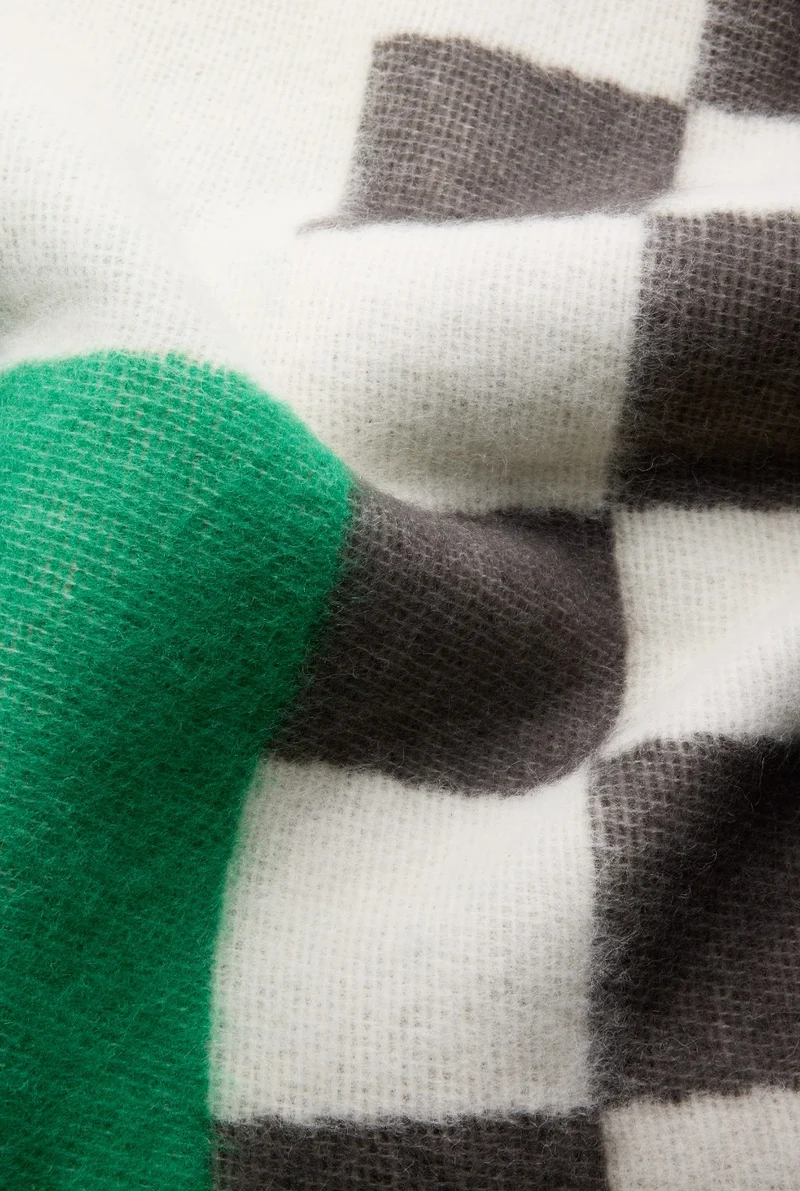 Wool Blanket “Townscape 1” by Yanyi Ha