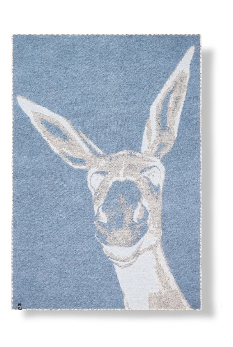 Transhelvetica Wool Blanket “Donkey” by Lorena Paterlini