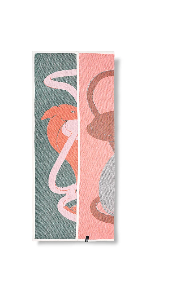 Cotton Beach Towel or Mini Blanket “Hiding” by Zoé Coulon