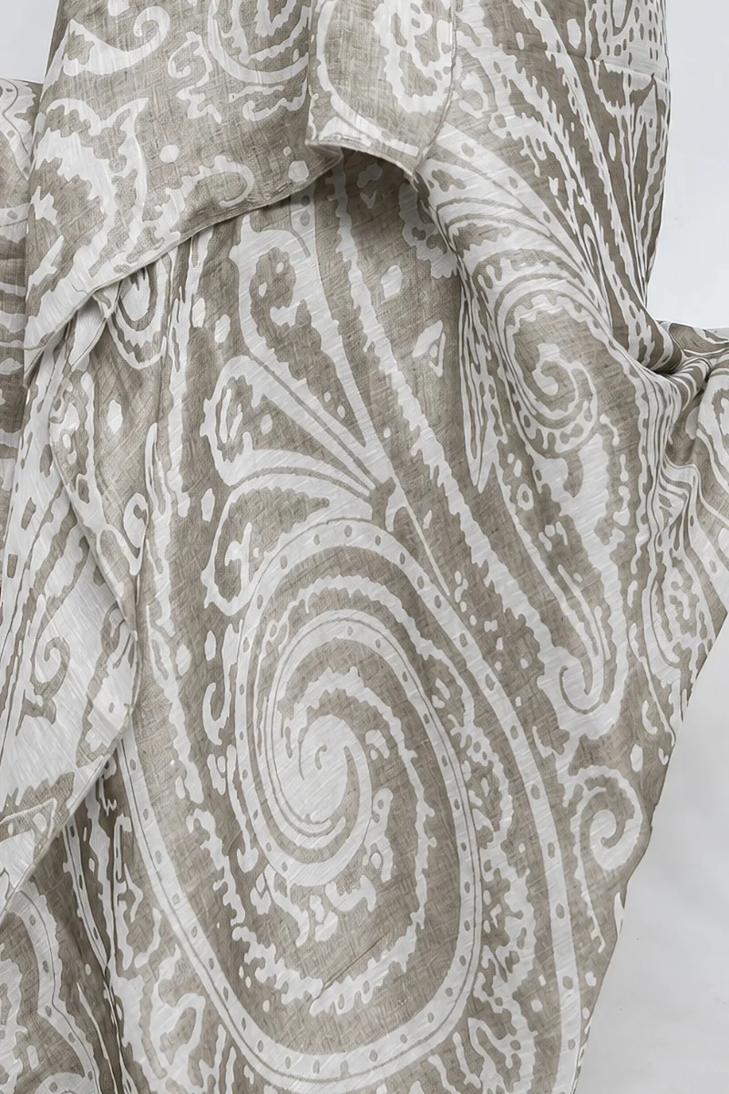 Sarong "Krishna" - Linen & Modal Yarn Dyed in Sand