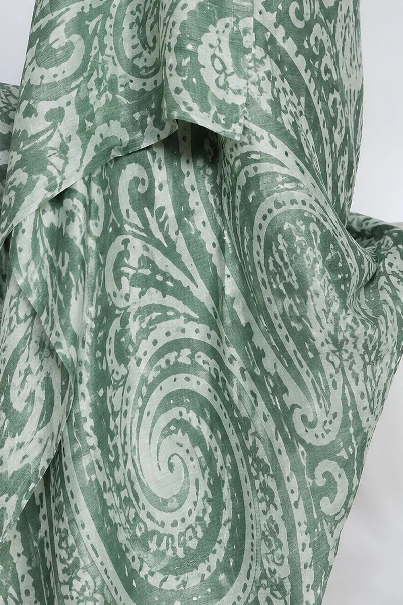 Sarong "Krishna" - Linen & Modal Yarn Dyed in Petrol