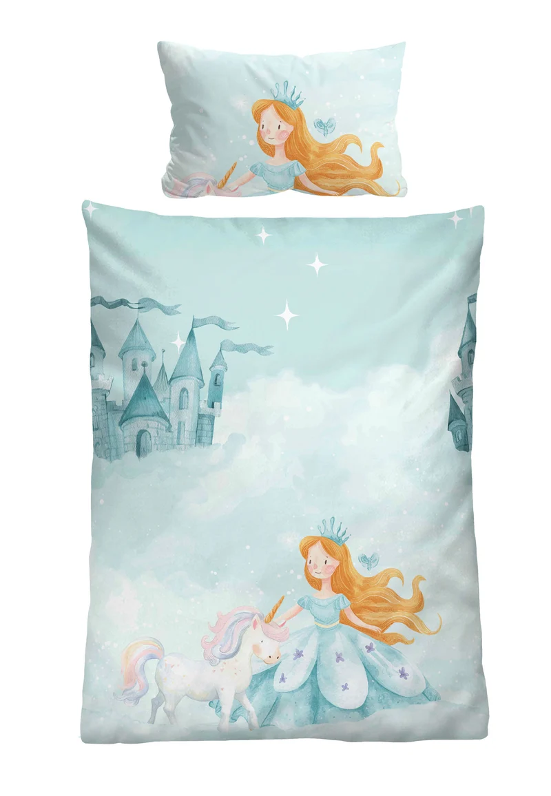 biberna Feinbiber Kinderbettwäsche Prinzessin – Ciel (0004524)
