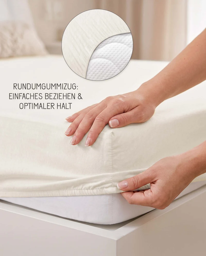 biberna Feinbiber-Stretch Spannbetttuch (0002542)