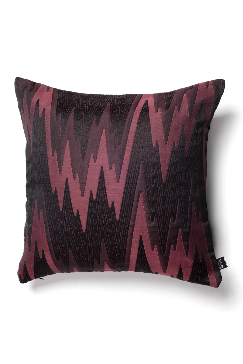 Two Tone Cushion "Zigzagone" - Rose