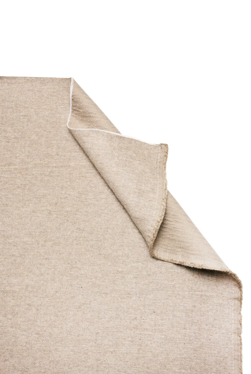 Cashmere Cotton Curtains in Light Brown Color