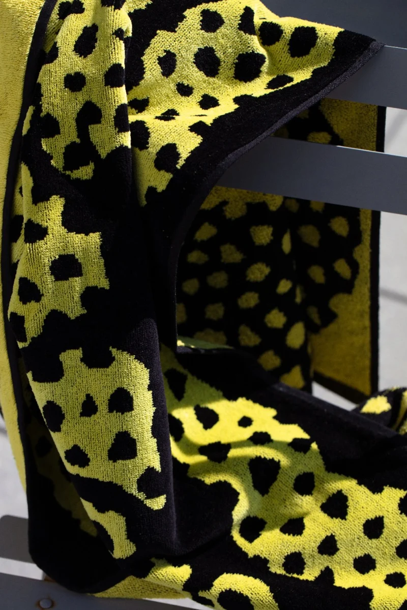Locarno Film Festival Beach Towel “Dotty Leopard” by Jody Barton - XL 100% Cotton