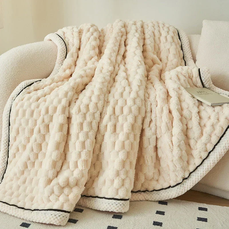 Kuscheldecke ultraweich | Flauschige warme Decke für Sofa und Bett | Maschinenwaschbar und für alle Jahreszeiten geeignet