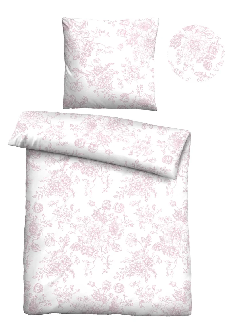Castell Baumwoll Satin Bettwäsche – Rose (0601101)