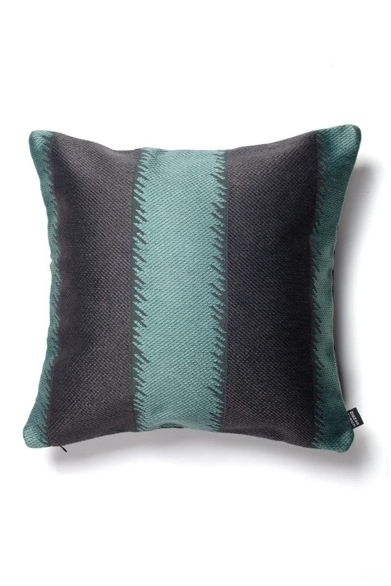 Indoor Outdoor Cushion "One Love" - Charcoal Petrol