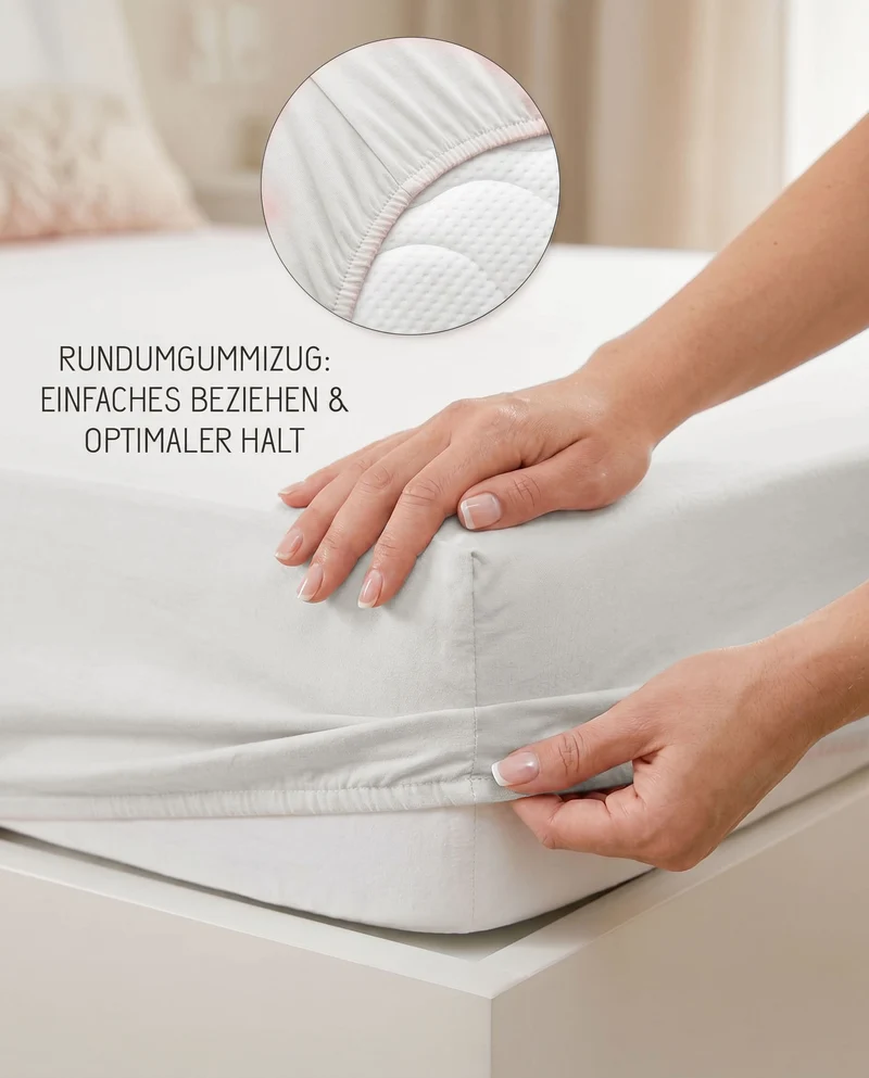 biberna Jersey-Elastic Spannbetttuch (0077866)