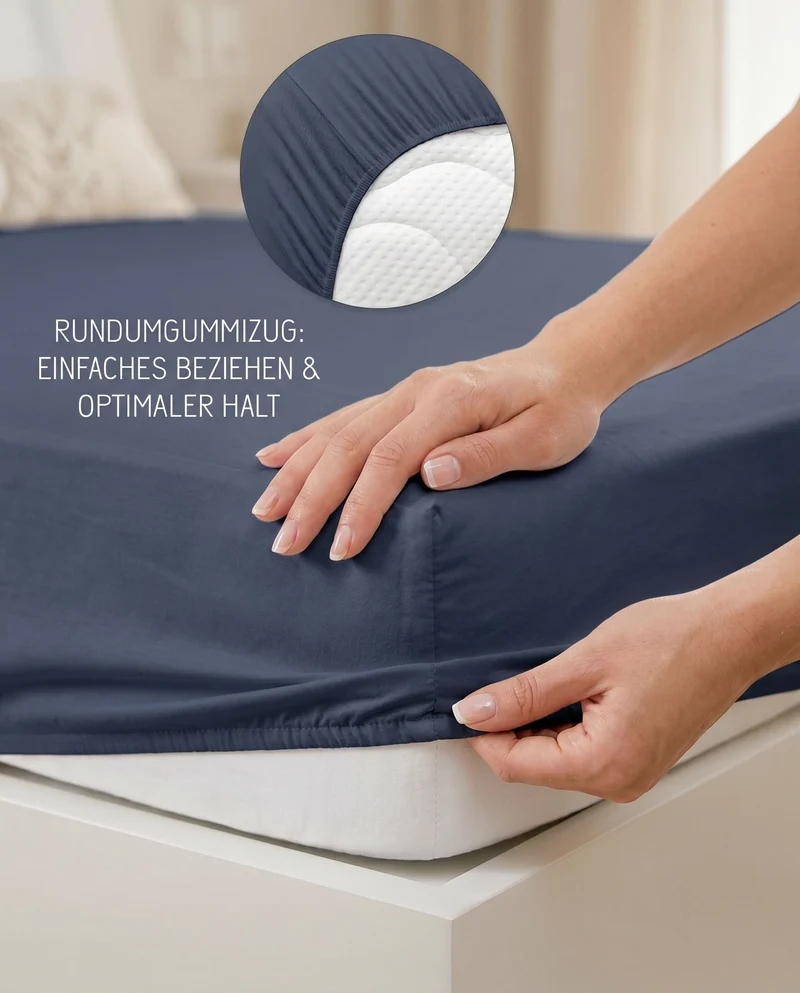 biberna Jersey-Elastic Spannbetttuch (0077866)
