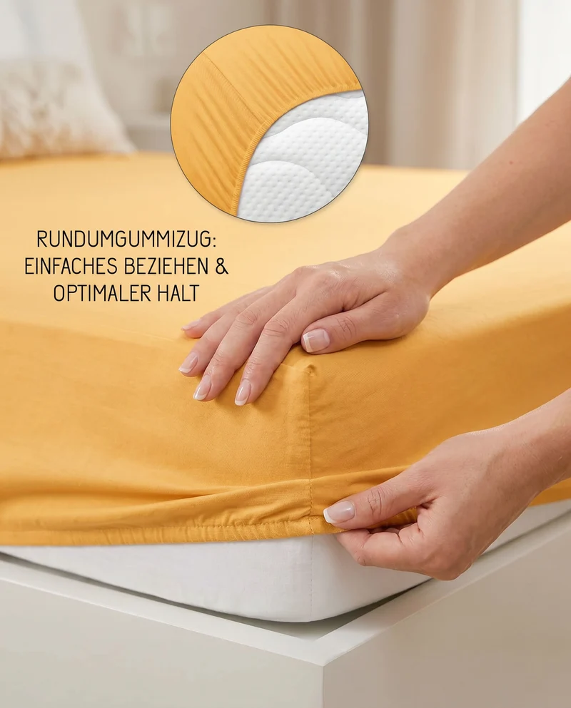 biberna Jersey-Elastic Spannbetttuch (0077866)