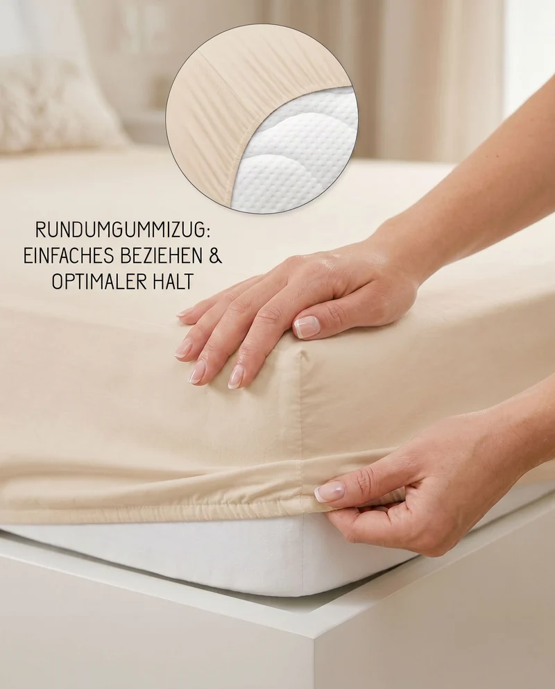 biberna Jersey-Elastic Spannbetttuch (0077866)