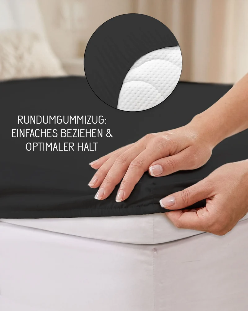biberna Jersey-Elastic-Topper Spannbetttuch (0077641)