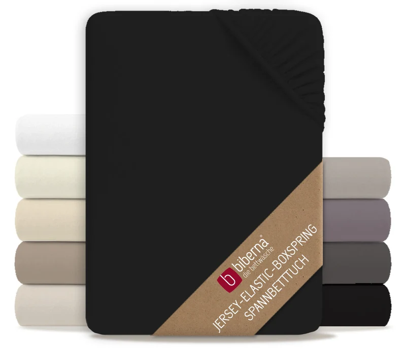 biberna Jersey-Elastic-Boxspring Spannbetttuch (0077640)