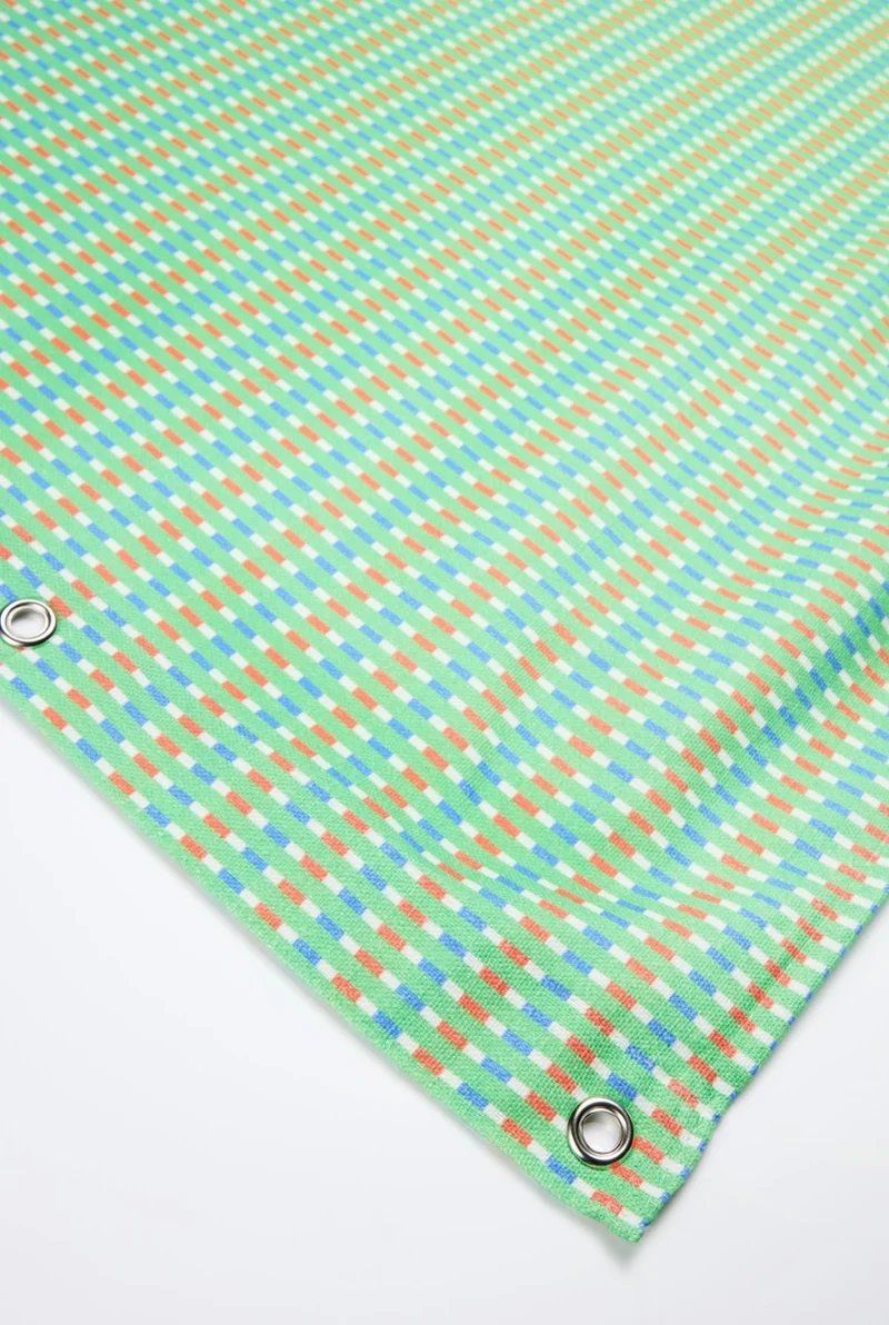 Artist Cotton Shower Curtain "RGB" by Christoffer Joergensen
